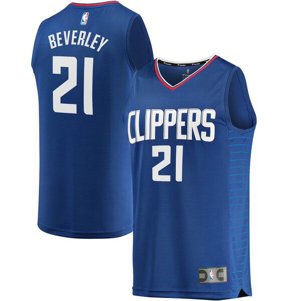 Maillot nba Los Angeles Clippers Icon Edition Homme Patrick Beverley 21 Bleu